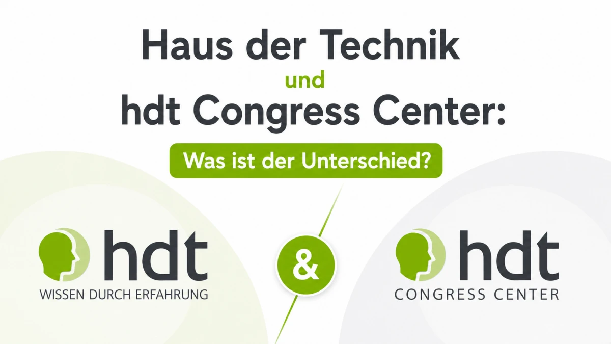 Unterschied Haus der Technik und hdt Congress Center